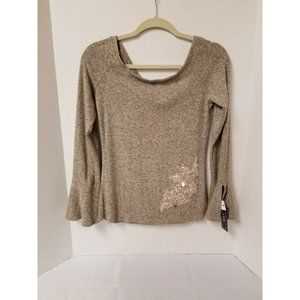A. Byer Long Sleeve Sweater Beige Size M